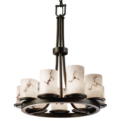 LumenAria Dakota 9 Light Chandelier by Justice Design Group - Starlight Lighting USA and Canada